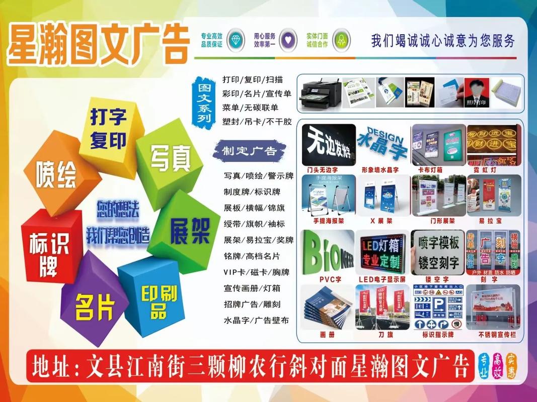 專業高效，服務至誠——文縣星瀚圖文廣告店歡迎您